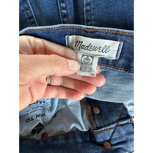 Madewell 10" High Rise Skinny Denim Jean Style AF687 SP 20 Mackey Wash - Picture 6 of 7